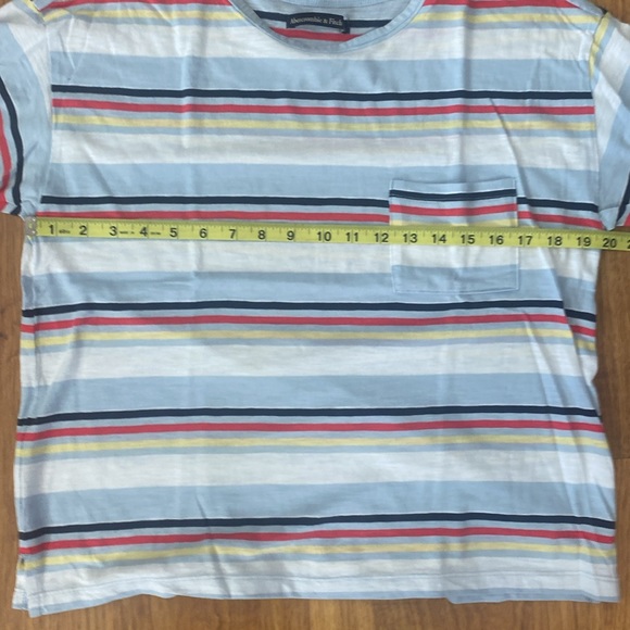 Abercrombie & Fitch striped, short sleeve pocket tee - Picture 9 of 10